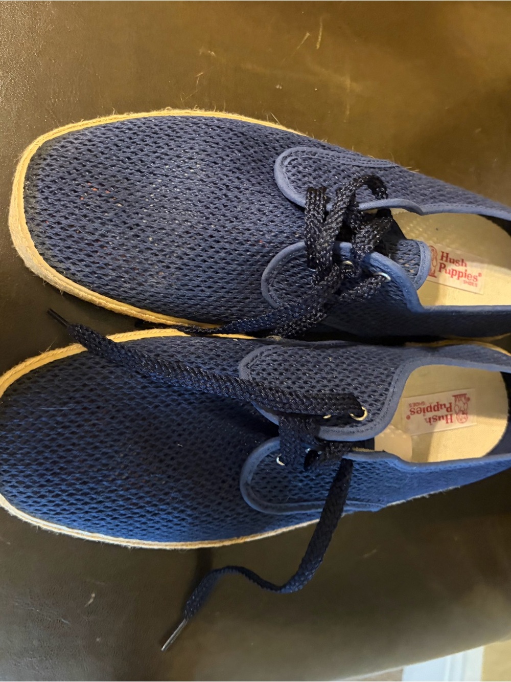 Hush Puppies Light Blue Slip-On Mesh Flats